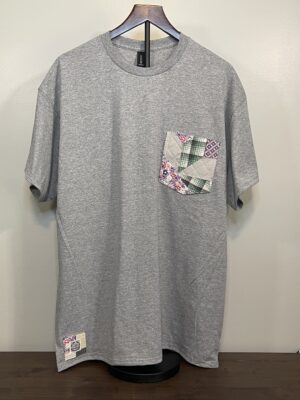 Patchwork Pocket T-Shirt - Graphite Heather (XL) - 03