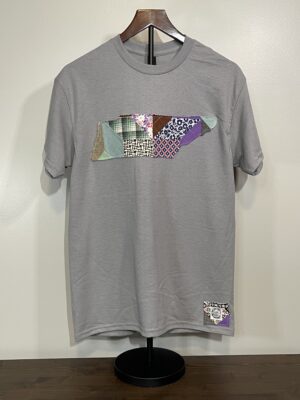 Patchwork Tennessee T-Shirt - Gravel Gray (MED) - 01